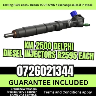 Kia 2500 Diesel Injectors for sale