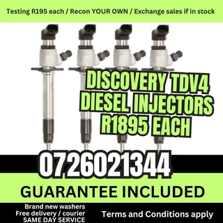 Discovery TDV4 Diesel Injectors for sale