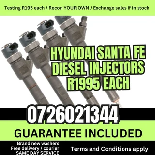 Hyundai Santa Fe Diesel Injectors for sale
