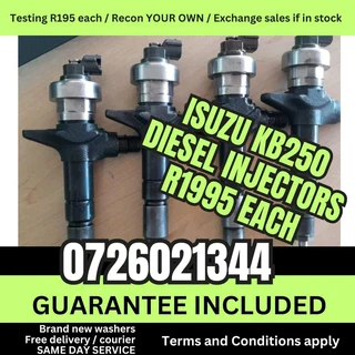 Isuzu KB250 Diesel Injectors for sale