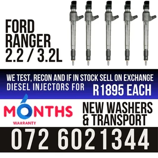 Ford Ranger 2.2 or 3.2L Diesel Injectors for sale