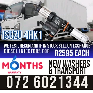 Isuzu 4HK1 Diesel Injectors for sale