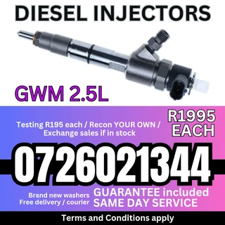 GWM 2.5L Diesel Injectors for sale