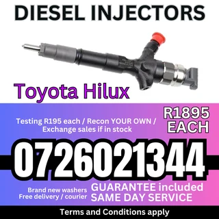 Toyota Hilux Diesel Injectors for sale