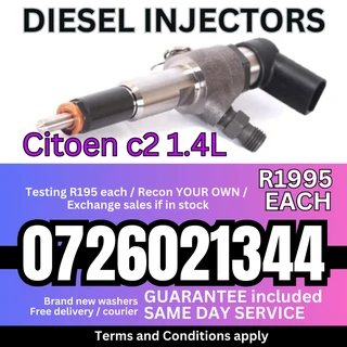 Citroen C2 1.4L Diesel Injectors for sale