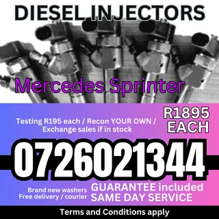 Mercedes Sprinter Diesel Injectors for sale