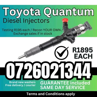 Toyota Quantum Diesel Injectors for sale