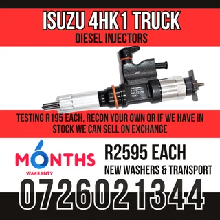 Isuzu 4HK1 diesel injectors for sale