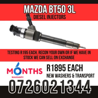 Mazda BT50 3L diesel injectors for sale