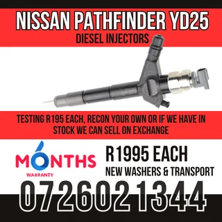 Nissan Pathfinder YD25 diesel injectors for sale