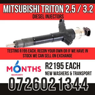 Mitsubishi Triton 2.5 / 3.2L diesel injectors for sale