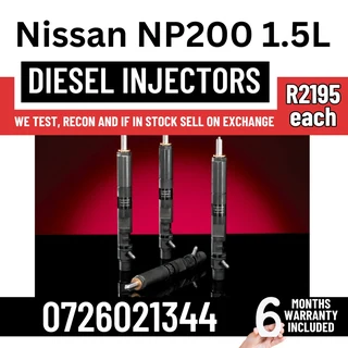 Nissan NP200 1.5L Diesel Injectors for sale