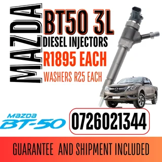 Mazda BT50 3L diesel injectors for sale