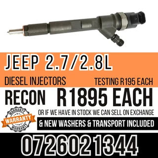 Jeep 2.7 / 2.8L Diesel Injectors for sale