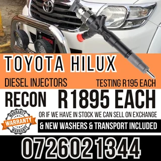 Toyota Hilux Diesel Injectors for sale