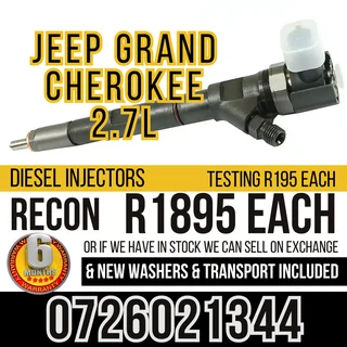 Jeep Grand Cherokee 2.7L diesel injectors for sale