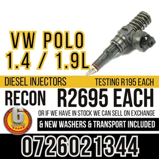 VW Polo 1.4 / 1.9L diesel injectors for sale