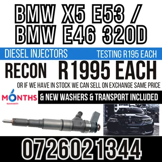 BMW X5 E53 and BMW E46 320d diesel injectors for sale
