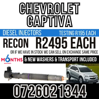Chevrolet Captiva diesel injectors for sale