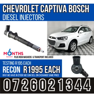 Chevrolet Captiva Bosch diesel injectors for sale