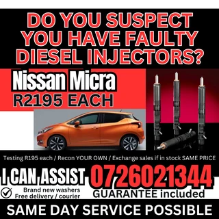 Nissan Micra Diesel Injectors for sale