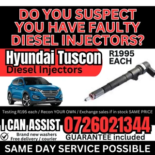 Hyundai Tucson Diesel Injectors for sale