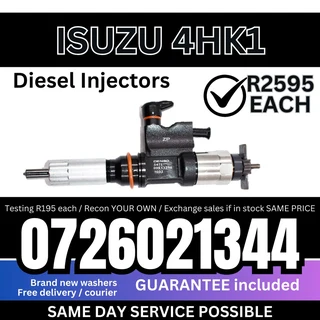 Isuzu 4HK1 diesel injectors for sale