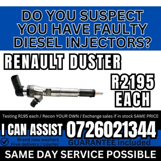Renault Duster diesel injectors for sale