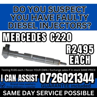Mercedes C220 diesel injectors for sale