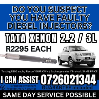 TATA Xenon 2.2 / 3L diesel injectors for sale
