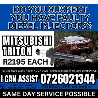 Mitsubishi Triton diesel injectors for sale