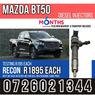 Mazda BT50 3L diesel injectors for sale