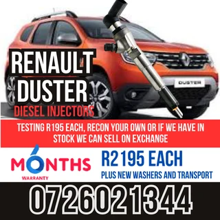 Renault Duster diesel injectors for sale