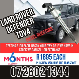 Land Rover Freelander TDV4 diesel injectors for sale