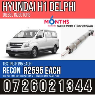 Hyundai H1 Delphi diesel injectors for sale