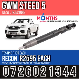 GWM Steed 2L diesel injectors for sale