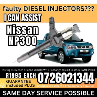 Nissan NP300 Diesel Injectors for sale