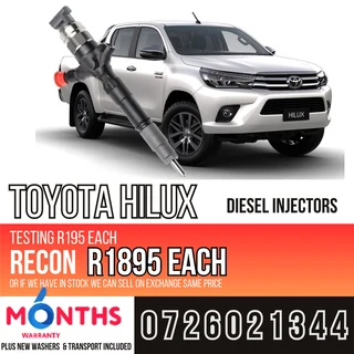 Toyota Hilux Diesel Injectors for sale