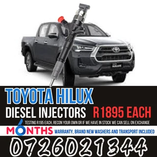 Toyota Hilux diesel injectors for sale