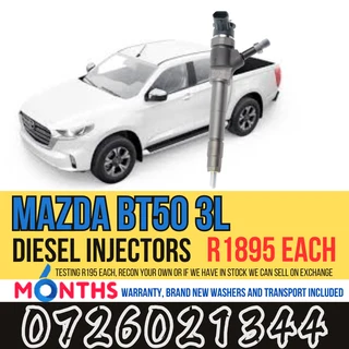 Mazda BT50 3L diesel injectors for sale