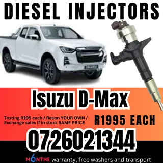 Isuzu D-Max diesel injectors for sale