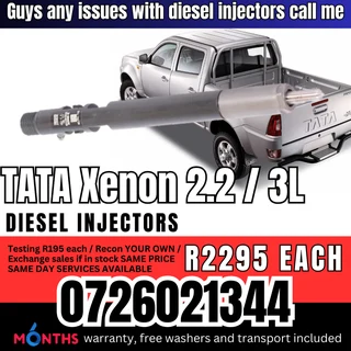 TATA Xenon 2.2 / 3L diesel injectors for sale