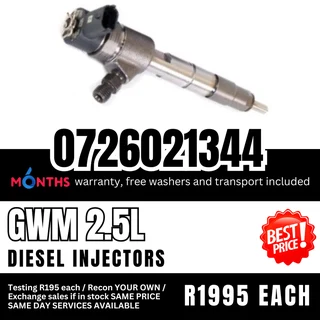 GWM 2.5L Diesel Injectors for sale