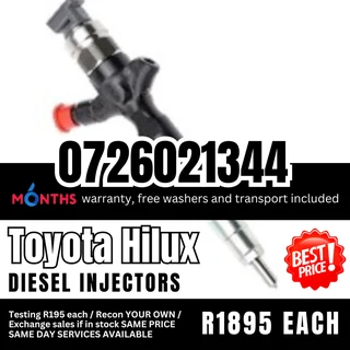 Toyota Hilux Diesel Injectors for sale