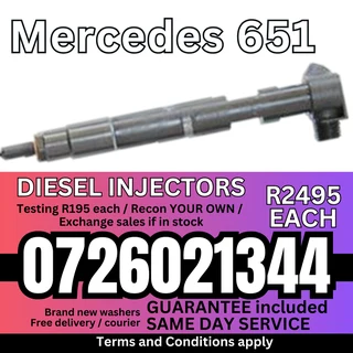 Mercedes 651 diesel injectors for sale