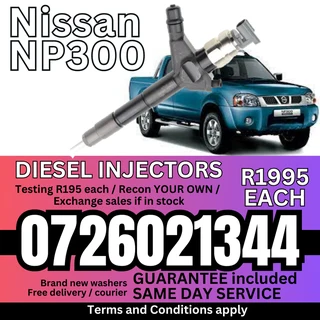 Nissan NP300 diesel injectors for sale