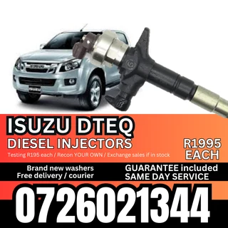 Isuzu Dteq diesel injectors for sale