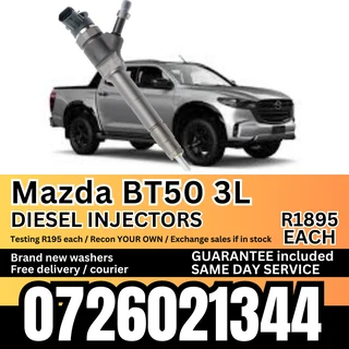 Mazda BT50 3L diesel injectors for sale