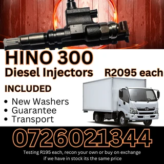 Hino 300 diesel injectors for sale