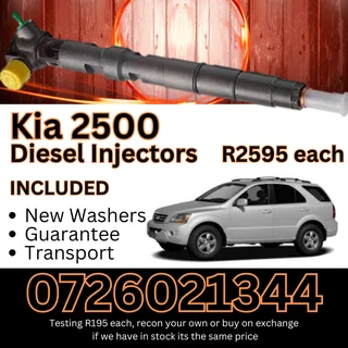 Kia 2500 diesel injectors for sale